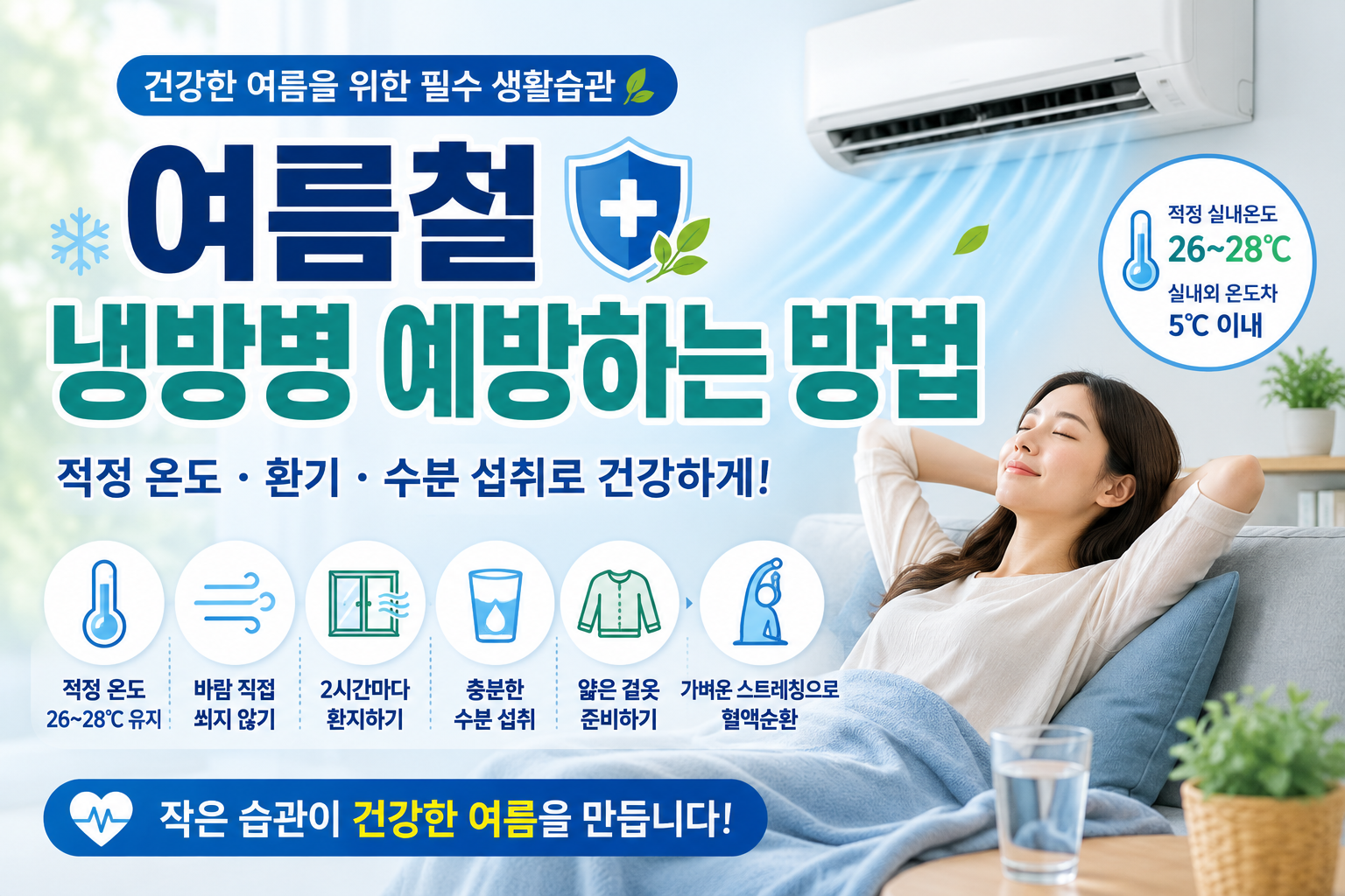 여름철 냉방병 예방하는 방법
