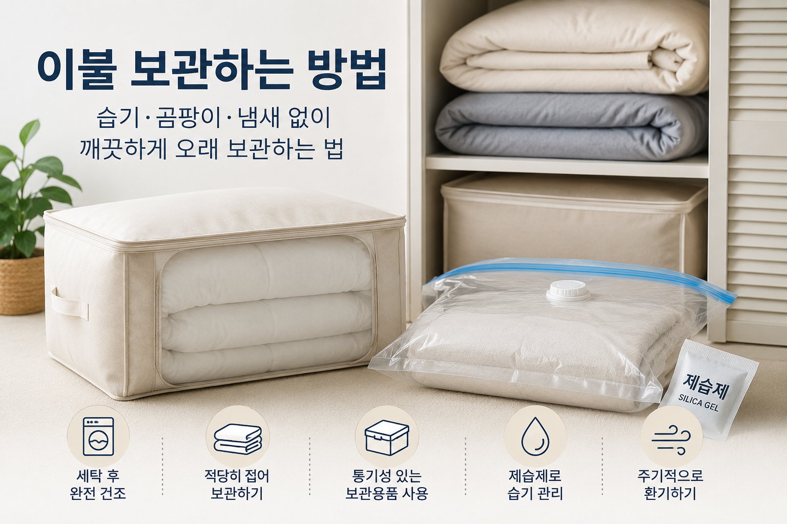 이불 보관하는 방법