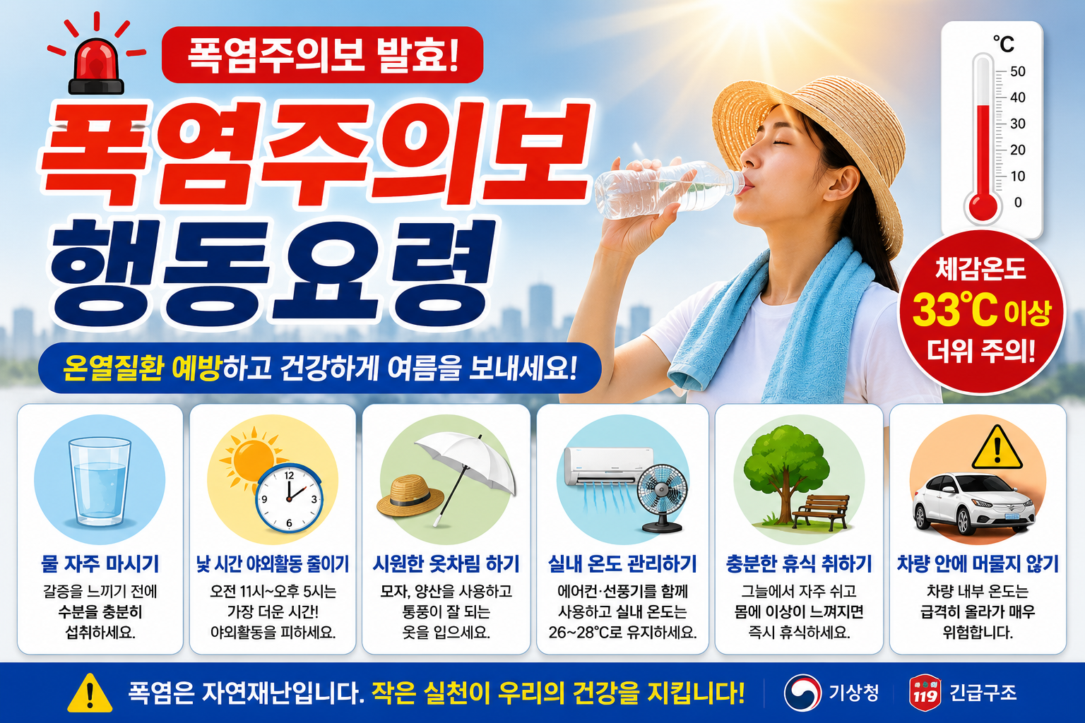 폭염주의보 행동요령