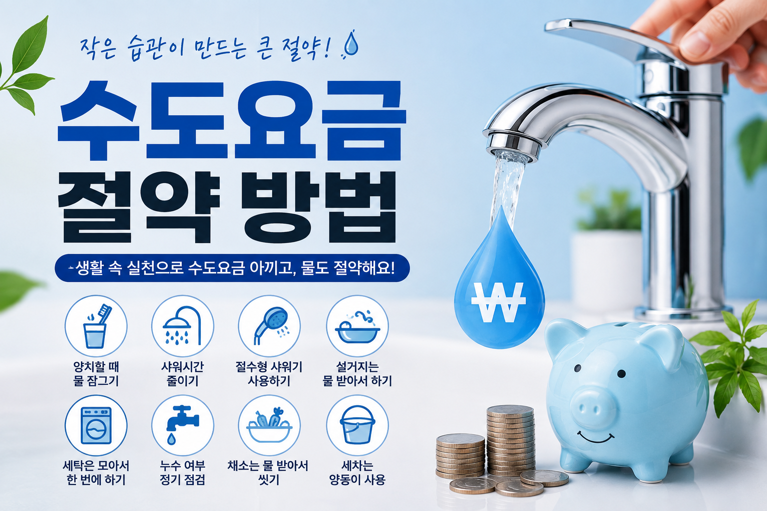 수도요금 절약 방법